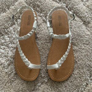 Kenneth Cole Reaction French Braided Flat Sandals Size 8.5 (Brand New)
